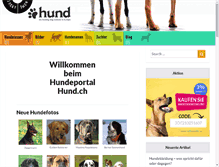 Tablet Screenshot of hund.ch